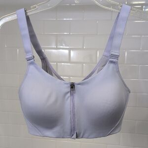 Women's Lavender Zip-Front Bra